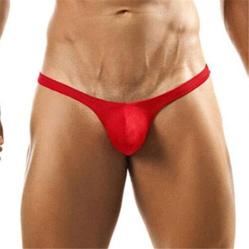 2021 Summer Mens Low-rise Underwear Sexy Soft Male T-pants Bird-shaped Fashion Solid Color Briefs Panties For Men