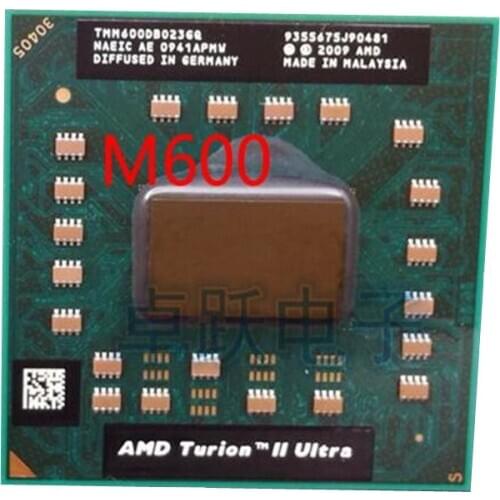 Original AMD Turion II Ultra Dual-Core Mobile M600 TMM600DBO23GQ 2.4G 2M M620 cpu latop processor free shipping