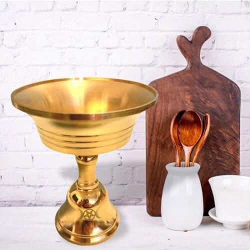 Moon Candlestick for Candle Ritual Cup Altar Goblet Ceremony Divination Astrological Tool Candleholder Witchcraft Prop