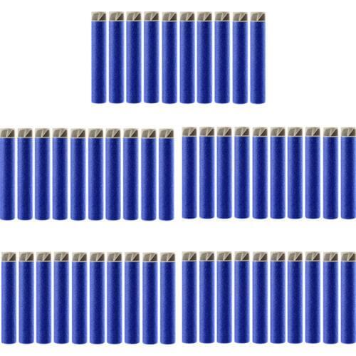 50pcs Multicolor 7.2CM EVA Whirlwind Soft Head Refill Bullets Darts Toy for Zombie/for TRAID EX-3/ Infinus Kids Birthday Gifts