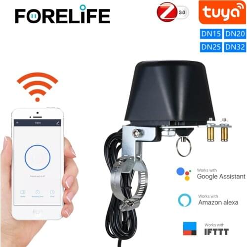 Tuya Zigbee Adjustable Bracket Timing Switch Valve Smart Valve Automation Control Gas Water Valve for Alexa Google Home