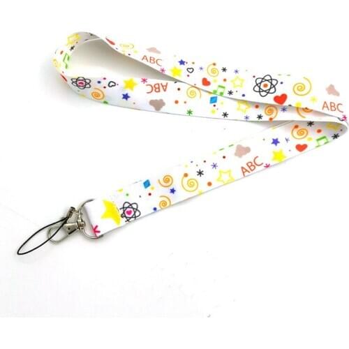 School Supplies Keychain Lanyard For Students Keys ID Badge Holder Keyring Neck Strap Mobile Phone Hang Rope Accessories Gifts