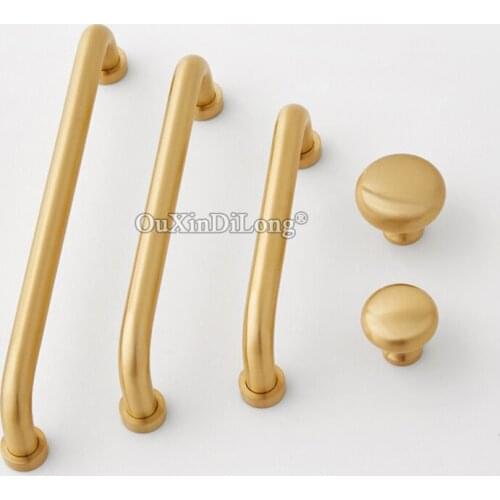 Brand New 2PCS European Solid Brass Furniture Handles Cupboard Wardrobe Drawer Closet Kitchen TV Cabinet Pulls Handles & Knobs
