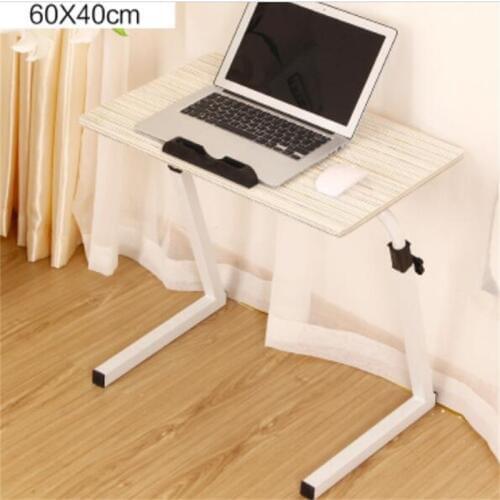 60*40CM 360 Degrees Rotate Height-Adjustable Laptop Table Flower Print Notebook Table Lazy Bedside Table Modern Computer Desk