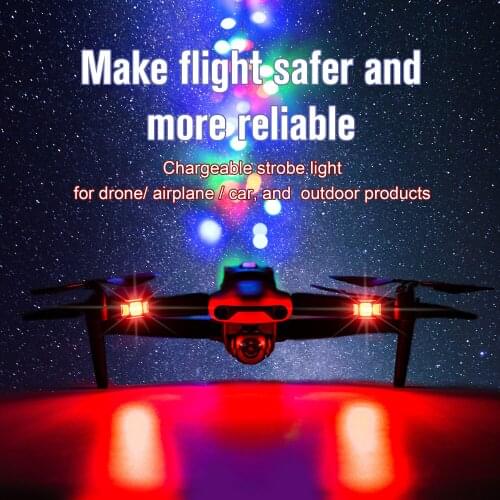Mavic Mini 2 LED Signal Lights Night Flight Strobe Lamp Alarm Indicator Light for DJI FPV Drone /Mavic Air 2/Mini 2 Accessories