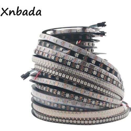 DC5V WS2812B WS2812 Led Strip,30/60/74/96/144Pixels/Leds/m Individually Addressable Smart WS2812 IC RGB Led Strip