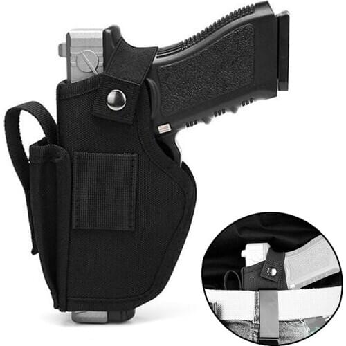 Universal Left/ Right Hand Gun Holster Concealed Belt Holster Tactical Airsoft Nylon Bag for Most Of Pistol Hunting Accessories