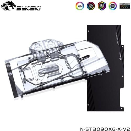 Bykski Watercooling For Non Founders ZOTAC RTX Geforce 3090 GAMING OC Graphics Card ,Full Cover Water Block, N-ST3090XG-X-V2