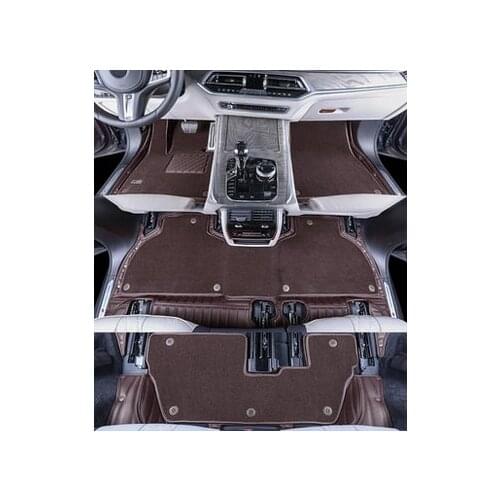 Top quality! Custom special car floor mats for Land Rover Discovery 5 2021-2017 7 seats durable waterproof double layers carpets