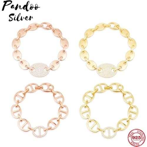 High Quality S925 Sterling Silver Jewelry 1:1 Copy, Bracelet For Women Gift Rose Gold Bracelet Gift
