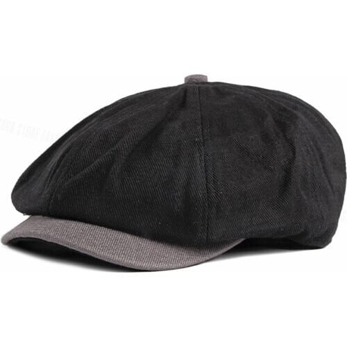 1920s Vintage Gatsby Beret Newsboy Cap for Women Spring Summer Winter Visor Hat 55-59 cm