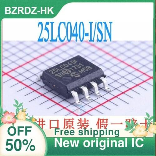 1-20PCS 25LC040I/SN 25LC040-I/SN 25LC040I 4KB memory IC New original IC