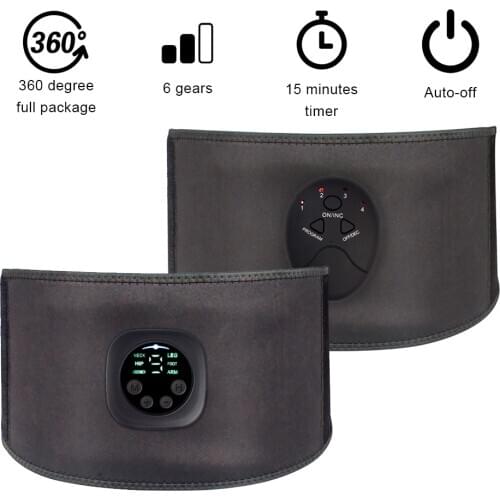 EMS Abdominal Apparatus Smart Slimming Belt Shaped Belt Abdominal Muscle Massage Sticker Fitness Equipment Weight Loss