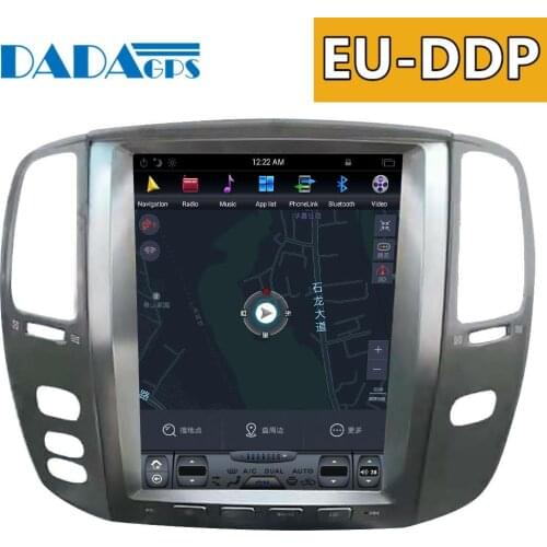 Tesla style Android 7.1 Car Radio player GPS Map Navigation Radio stereo for lexus LX470 2002-2007 Vehicle Multimedia Audio