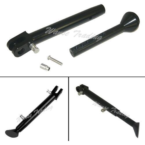 Waase Motorcycle Aluminum Adjustable Kickstand Foot Side stand Support For Kawasaki Ninja ZX-10R ZX10R 2011 2012 2013 2014 2015