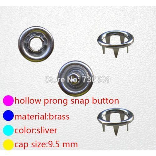 Free shipping 10000sets 9.5mm high quality prong snap button for baby clothes