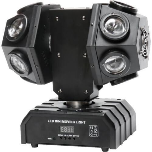 Free shipping mini double arms beam moving head stage effect lights for dj disco dmx control 12x10w RGBW wash strobe lighting