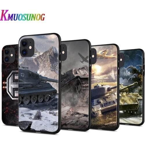 World of tanks Luxury Anti-fall Phone Case For iPhone 11 Pro XS Max X XR 6S 6 7 8 Plus 5S Soft Back Cover