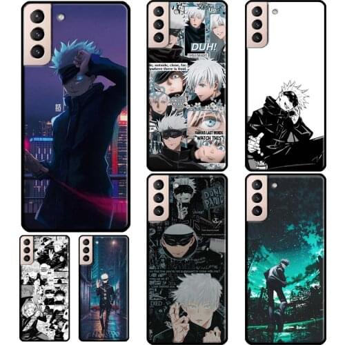 Gojo Satoru Jujutsu Kaisen Phone Case For Samsung Galaxy S21 S20 Ultra Note 20 Note 10 S8 S9 S10 Plus S20 FE Cover