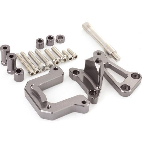 For Yamaha M-SLAZ CNC Aluminum Adjustable Motorcycle Steering Stabilizer Damper Bracket Mounting Support Kit