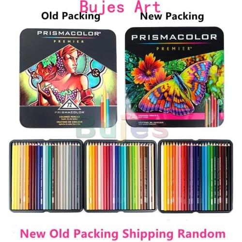 Original 72 color Prismacolor Premier art drawing pencil oil pencil 4.0MM soft core pencil iron box Sanford Prismacolor pencil