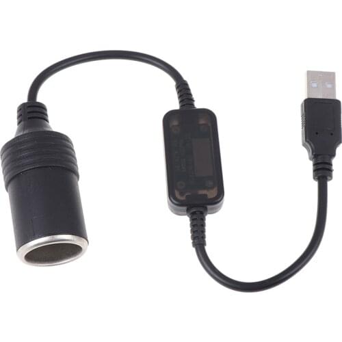Converter Adapter USB Port 12V Car Cigarette Lighter Socket Female Power Cord