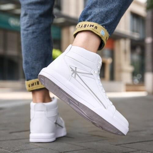 Mr Co 2021 New Men Casual Shoes Comfortable Sneakers Artificial Leather Male Spring Flats Trainers Outdoor Mens Shoes Lac-Up