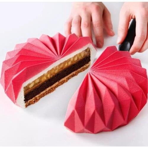 Cool Diamond Shaped Silicone Cake Baking Mold for Mousse Dessert Chocolate Jelly Pudding Pastry Making Moulds Cake Decor Tool