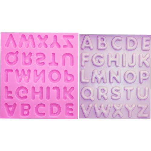 M0841 Hot Selling FDA Capital Uppercase English Letter Fondant Mold Silicone Sugar Craft Cake Decorating Tools