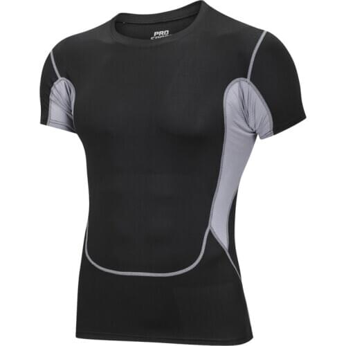 Men Quickly Dry Breathable Sport Gym Shirt Men Fitness Tights Top Soccer Jerseys Running T-Shirt MenS Soccer Jersey Sportswear