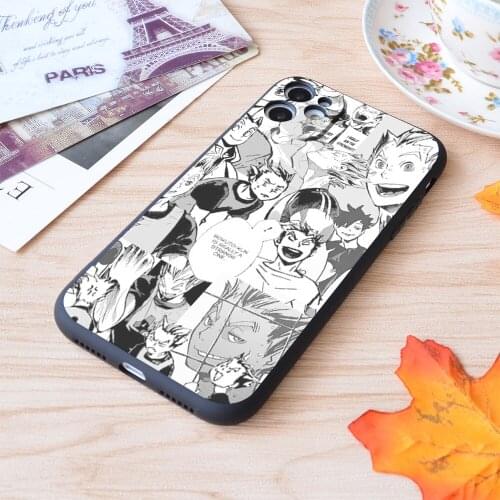 For iPhone Bokuto Collage Print Soft Matt Apple iPhone Case
