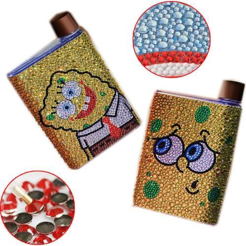 New Cartoon DIY Special Shaped Diamond Painting Portable cup Cross Stitch Kits Diamond Embroidery Crystal Arts 350ml Water Cup