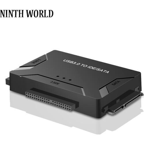 USB 3.0 To IDE/SATA Converter Hard Drive Adapter With Power Switch For 2.5"/3.5"SATA HDD/SSD & IDE HDD Drives Optical Drive