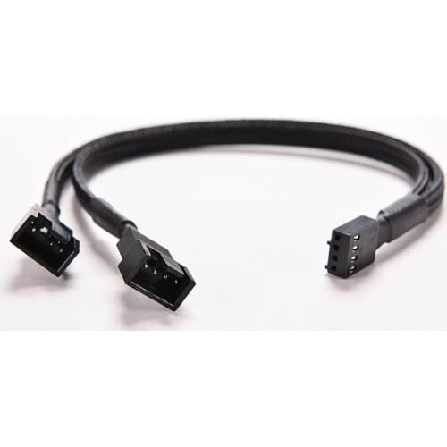 1PC 4 Pin PWM Splitter 4Pin PWM Female To 3/4 Pin PWM Adapter Cable For Computer CPU Case Fan Sleeved Power Cable