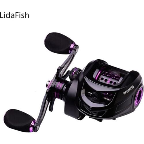 Magnetic Brake Baitcasting Fishing Reel 7.2:1 Gear Ratio Drag Power 10kg Carp Fishing Reels Fresh/Saltwater Fishing Coil pesca