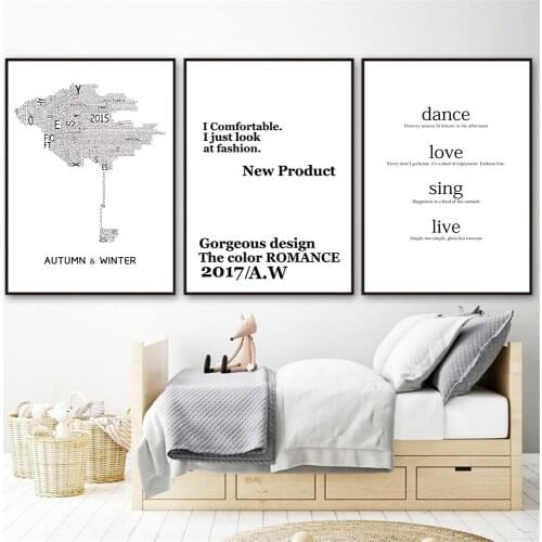 Nordic Print Home Decor Poster Black and White Map Eyes Canvas Painting Hanging Wall Art Kids Room Decor Living Room Cuadros