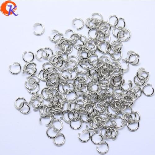 Cordial Design High Quality 100Pcs Rhodium Color Gauge 1*8mm Diameter Open Jump Rings Findings For Jewelry Accessories