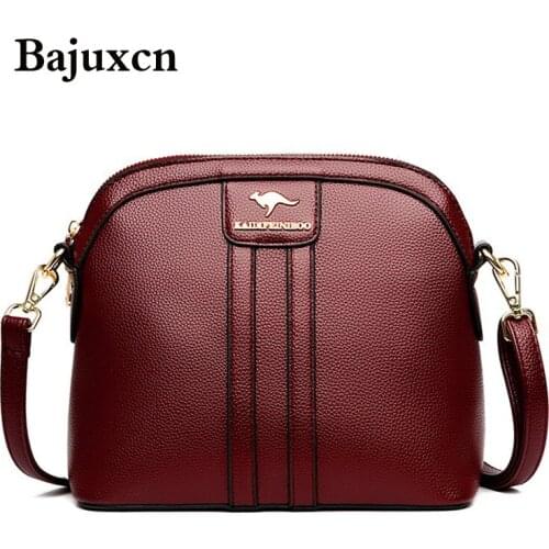 Brand soft leather luxury handbag lady bag designer messenger bag lady 2021 spring new multi-layer shoulder bag sac a main