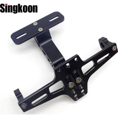 Universal Motorcycle License Plate Holder number plate Frame Support Bracket Adjustable FOR yamaha xmax 250 bmw c600 sport