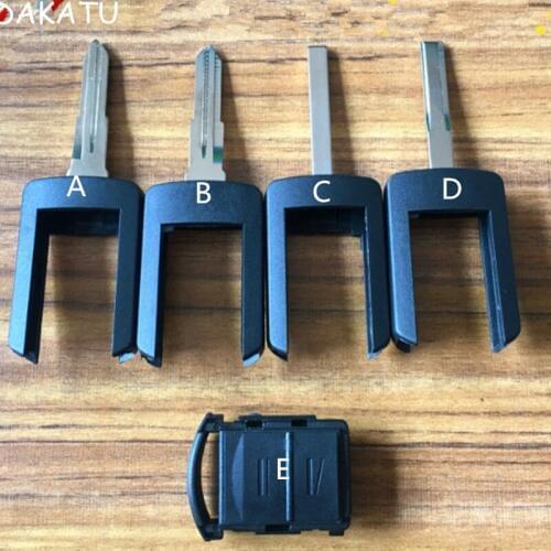 DAKATU HU43A YM28 HU100A HU46B Replacement Car Remote Key Head Fit For OPEL Vauxhall Corsa Agila Meriva Combo uncut blade