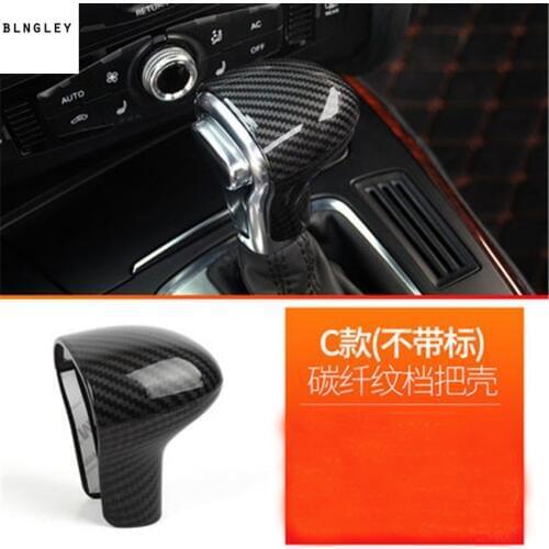 1pc ABS Carbon fiber grain Gear lever cover for 13 AUDI S6 S7 / 13-16 A4 / 12-16 A5 / 13-18 Q5 / 12-15 A6 / 13-14 A7 /13-15 Q7