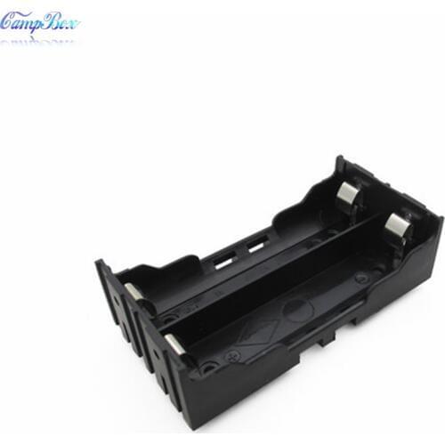 2Pcs 2x18650 Lithium Battery Case Holder Socket Wire Junction Box With Solder Lugs Pins