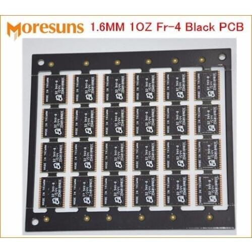 2 layer PCB Manufacturing HASL ENIG 1-6 Layer Black PCB Prototype PCB File Gerber File Layout Outline PCB Design Circuit Copy