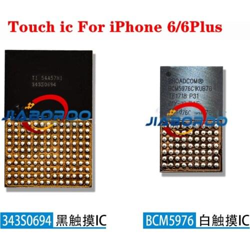 5pairs/lot=10pcs U2402 343S0694 + U2401 BCM5976C1KUFBG Touch control IC for iPhone 6 6plus