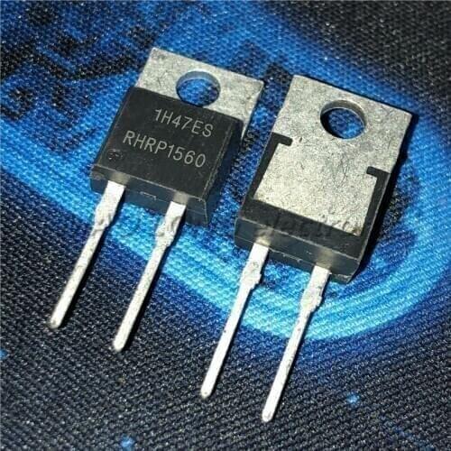 5PCS/LOT RHRP1560 600V TO220-2 Fast recovery diode