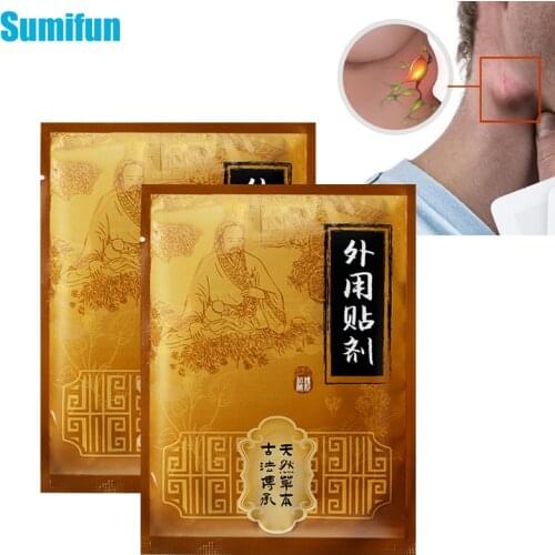 6Pcs Lymphatic Detox Patch Neck Thyroid Swollen Gland Lymph Nodes Patch Breast Lymphatic Drainage Herbal Medical Plaster