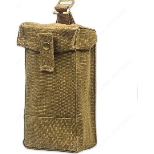 WWII WW2 UK ARMY BRITISH P37 AMMO POUCH BEFORE CARTRIDGE MILITARY BAG COTTON - World military Store