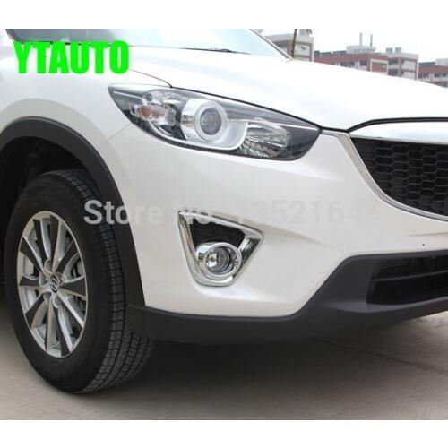 Auto front fog light cover for Mazda cx-5 2013 2014 ,ABS chrome,2pcs/lot,free shipping