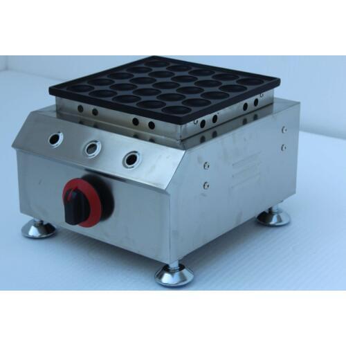 Free Shipping Gas tye 25 Holes Poffertjes Grill Non-stick Pancakes Maker Poffertjes Baker Maker Iron Machine