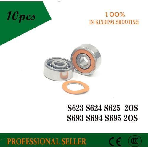 Free shipping S623 S624 S625 S693 S694 S695 C 2OS 10pcs CB ABEC7 Fishing Reel Bearings Stainless Steel Hybrid Ceramic Bearings